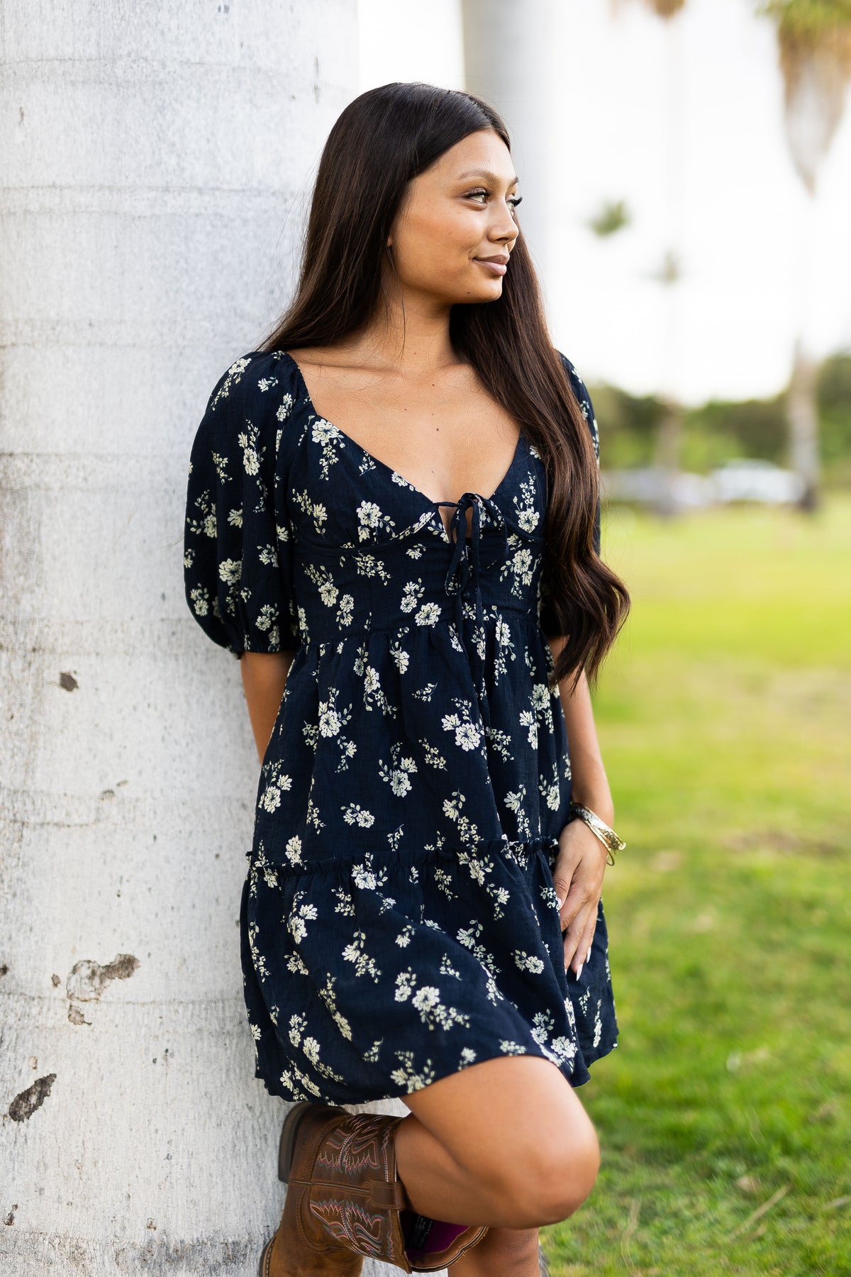 Moonlight Floral Dress