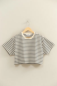 Striped Crop Tee