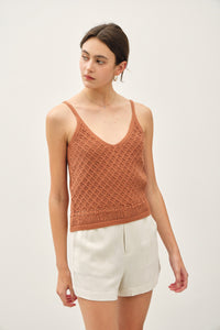 Danika Crochet Knit Tank