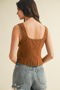 Amelia Split Front Top