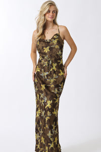 Dina Cowl Neck Slip Dress