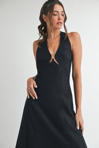 Elena Linen Maxi Dress