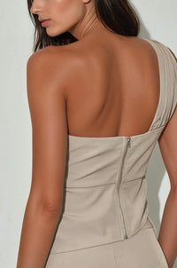 Asymmetrical One Shoulder Top