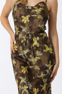 Dina Cowl Neck Slip Dress