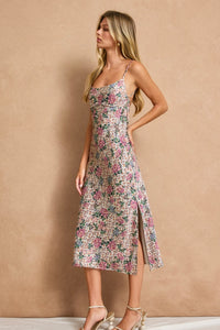 Rose Bouquet Midi Dress