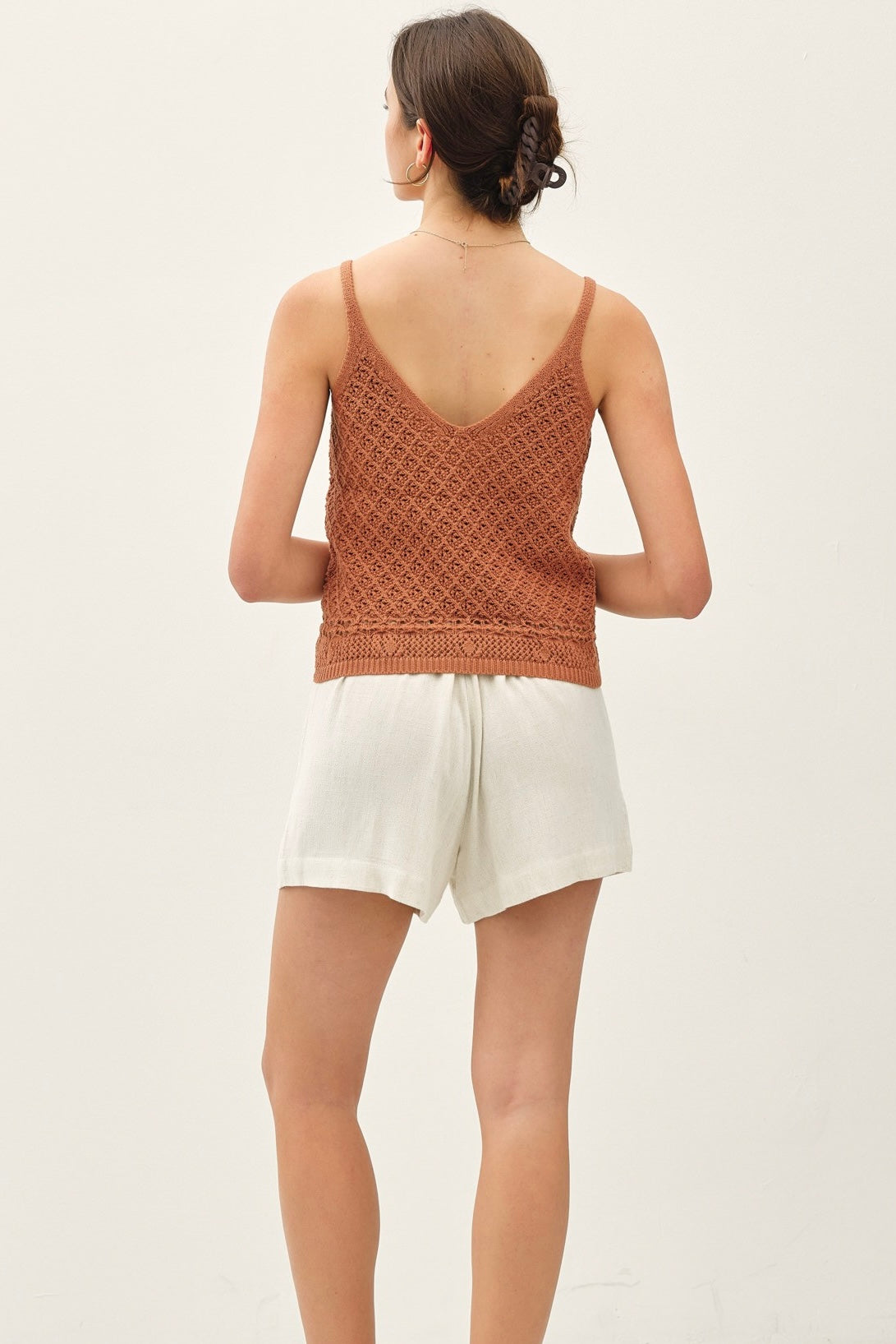 Danika Crochet Knit Tank