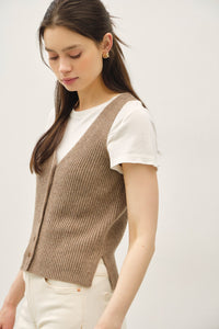 Wool Blend Sweater Vest