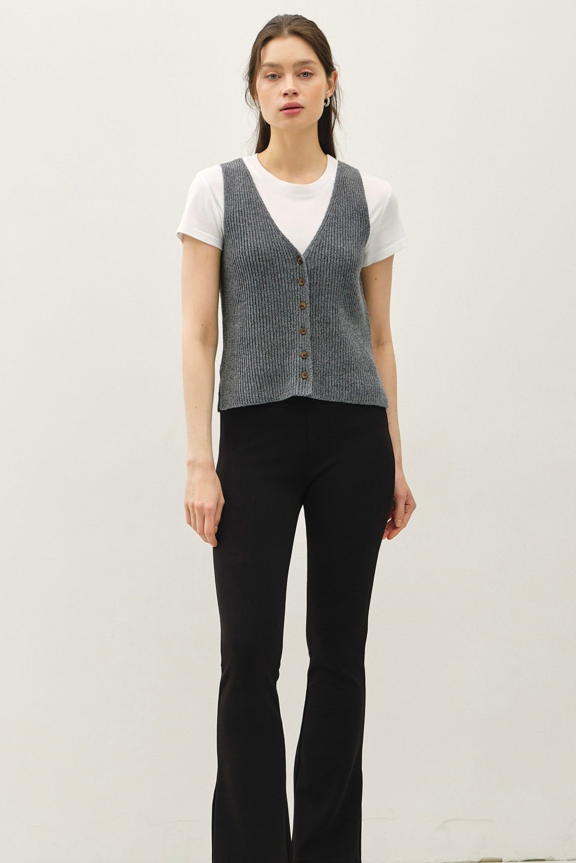 Wool Blend Sweater Vest
