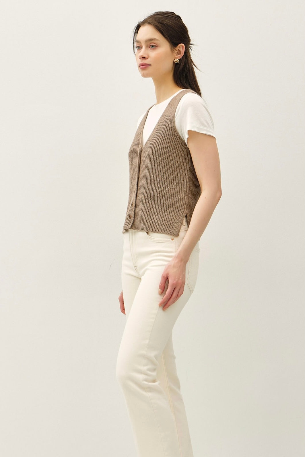 Wool Blend Sweater Vest