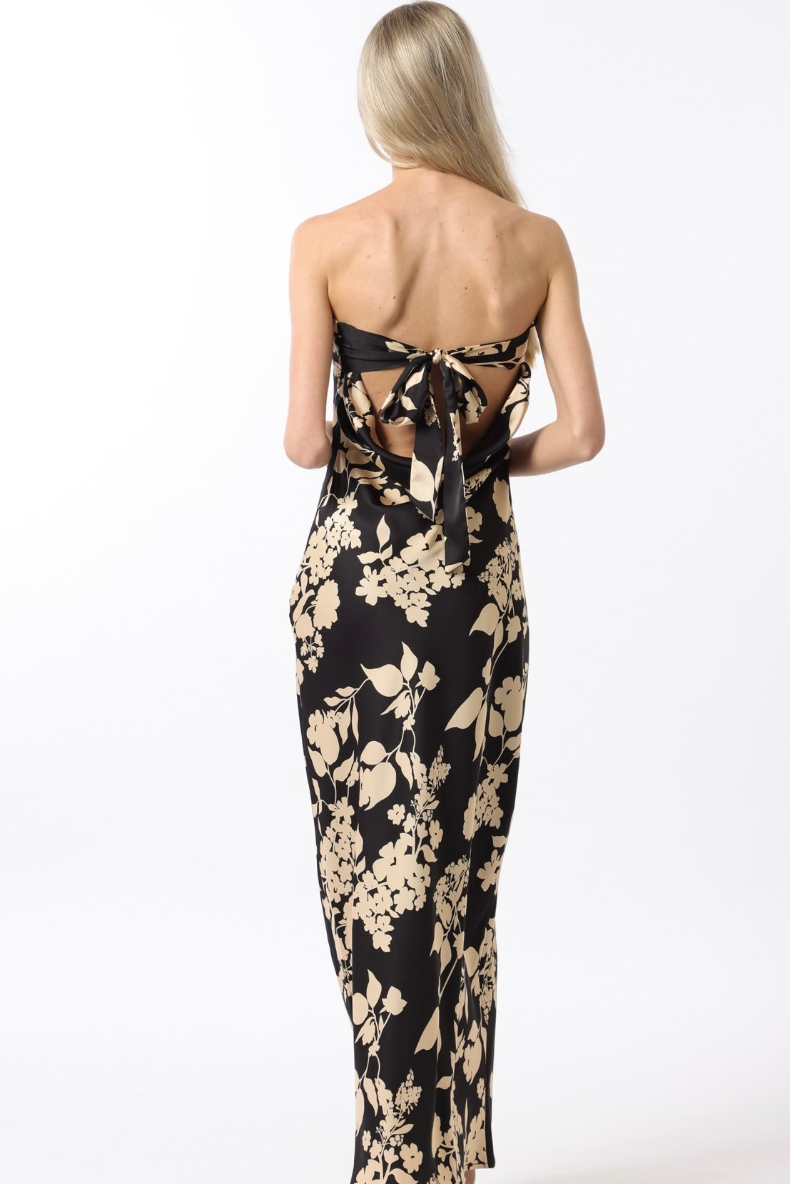 Golden Sand Floral Maxi Dress