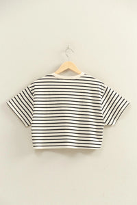 Striped Crop Tee
