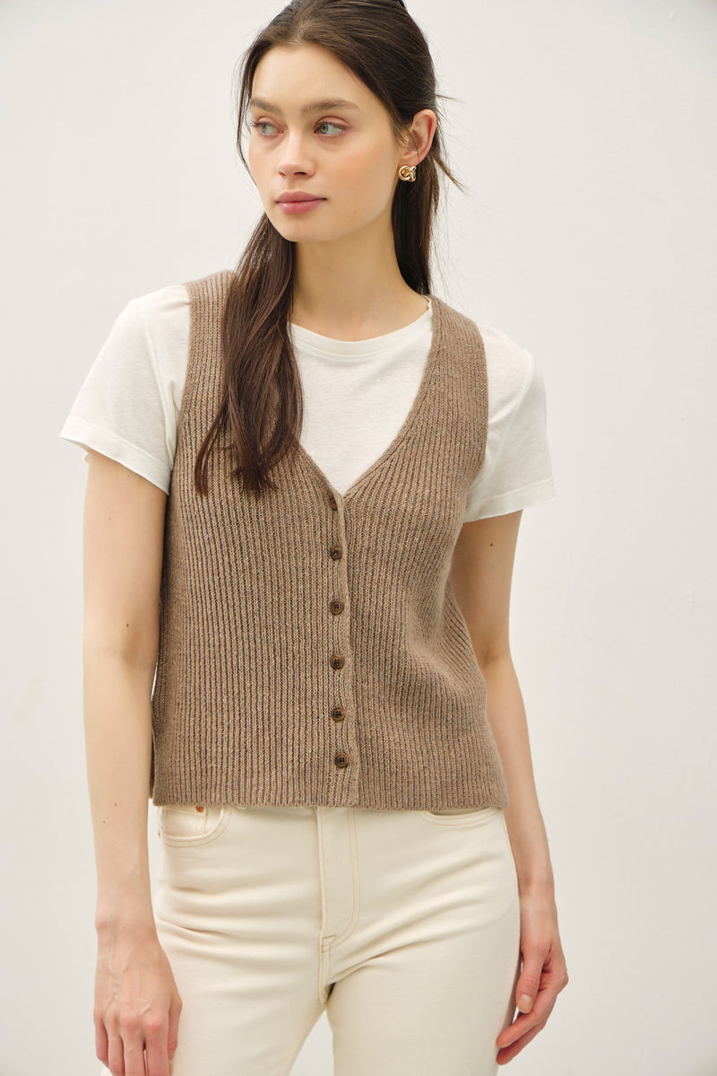 Wool Blend Sweater Vest