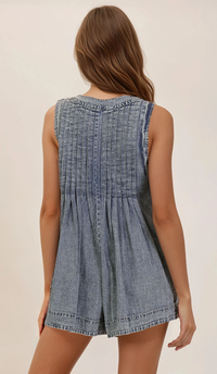 Presley Denim Romper