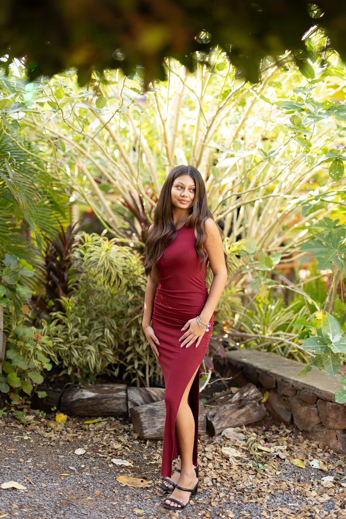 Ribbed Knit Midi Dress