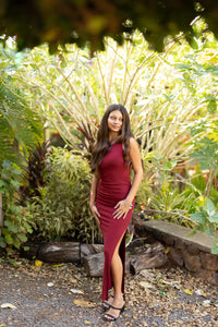 Ribbed Knit Midi Dress
