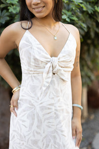 Driftwood Dreams Knot Front Maxi Dress