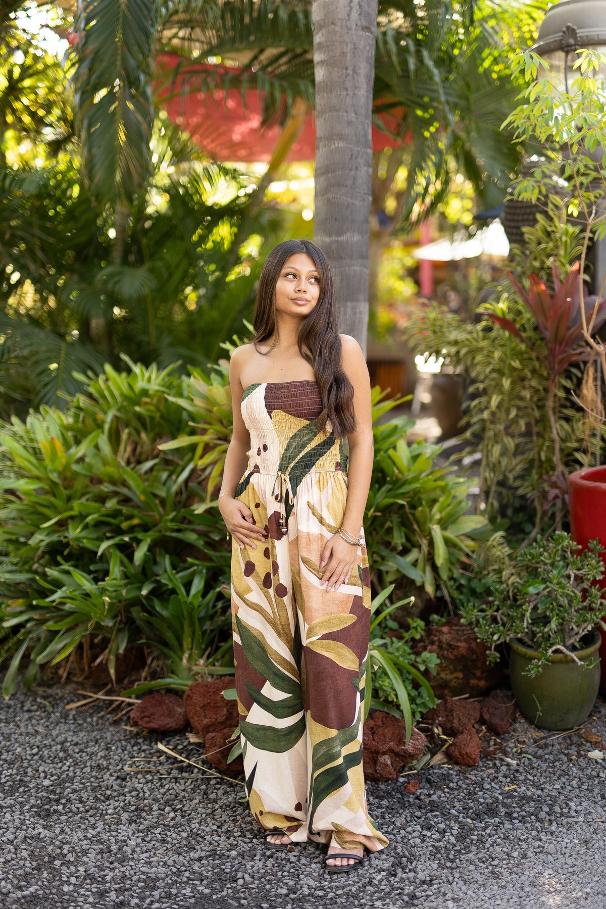 Coconut Grove Smocked Jumpsuit