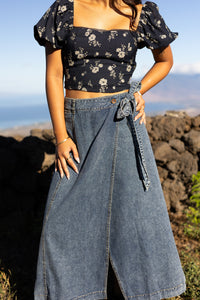 Moonlight Floral Crop Top
