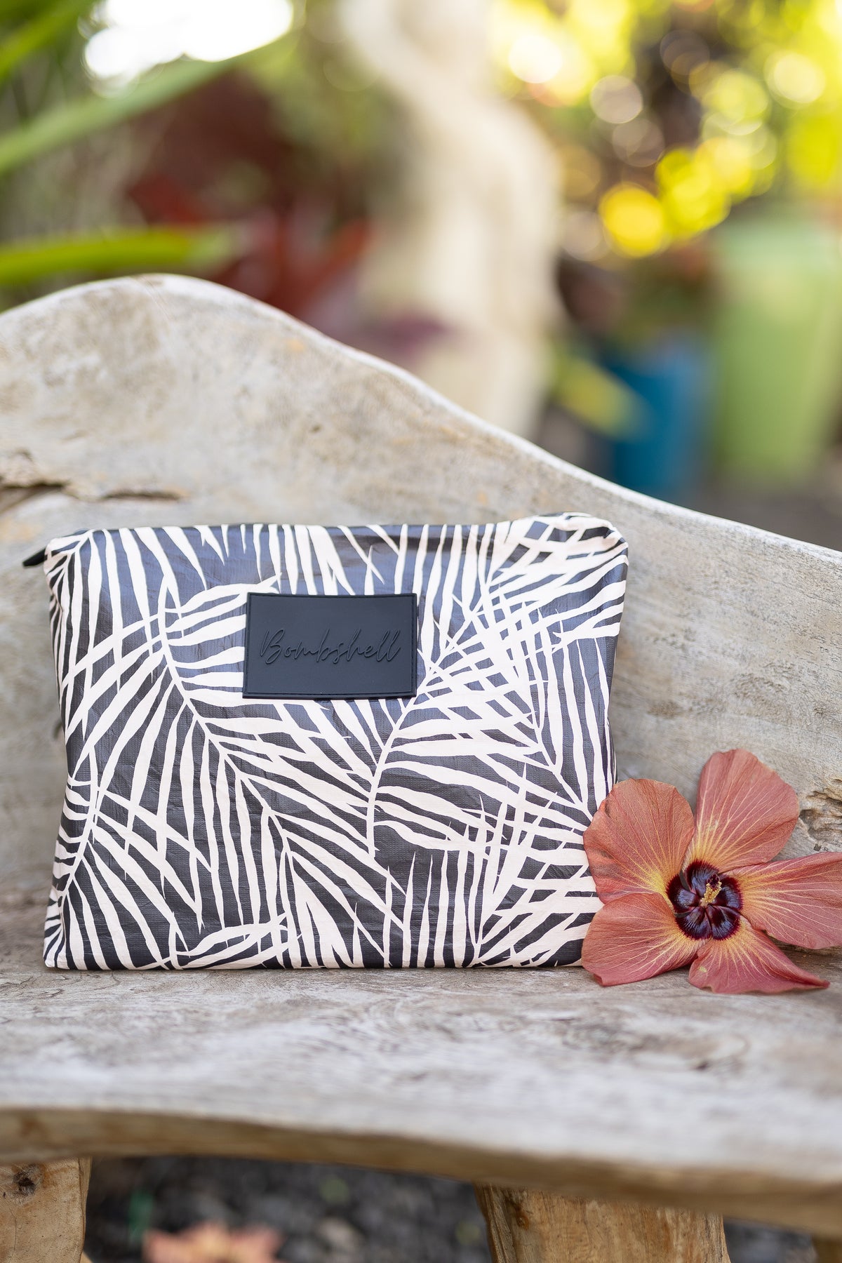 Palm Leaves Mid Pouch