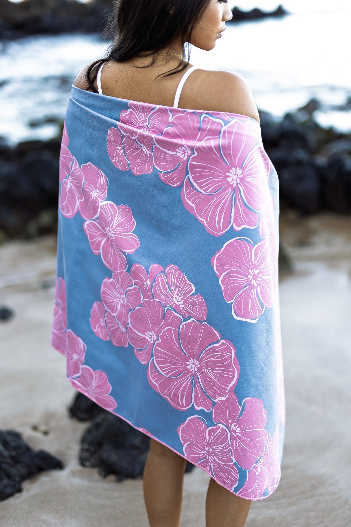 Harmony Blue Microfiber Towel