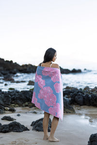 Harmony Blue Microfiber Towel