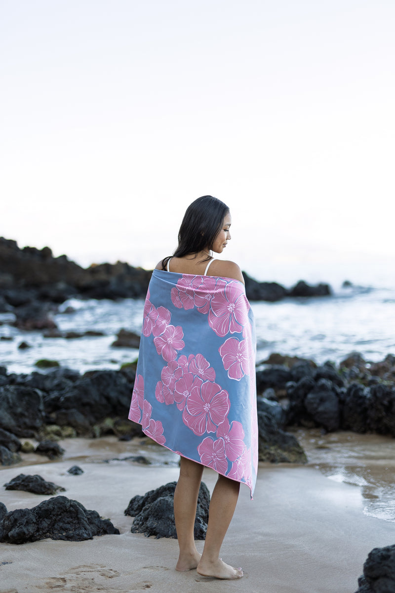 Harmony Blue Microfiber Towel