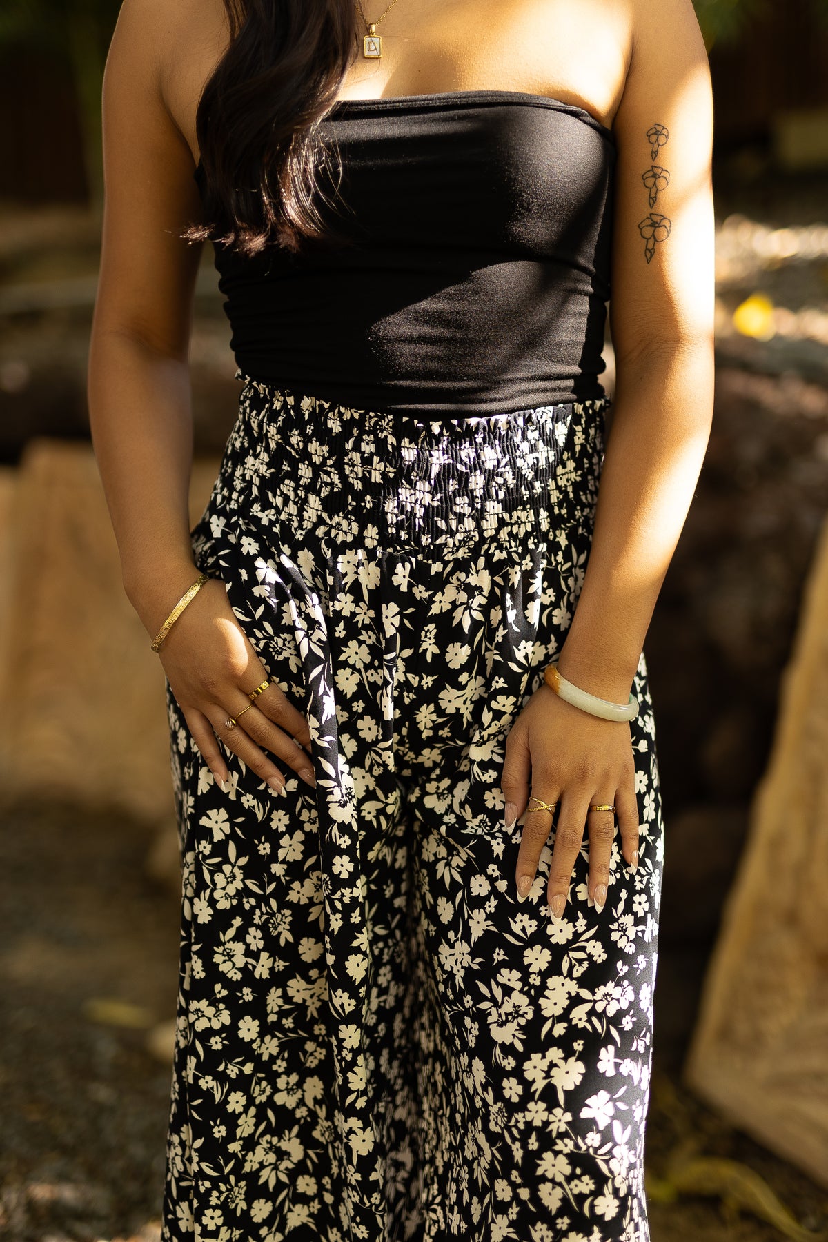 Ditsy Floral Smocked Pant