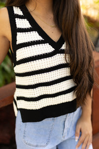 Stripe Sweater Vest