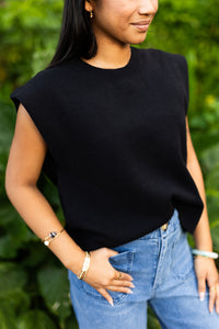 Mandy Cap Sleeve Sweater