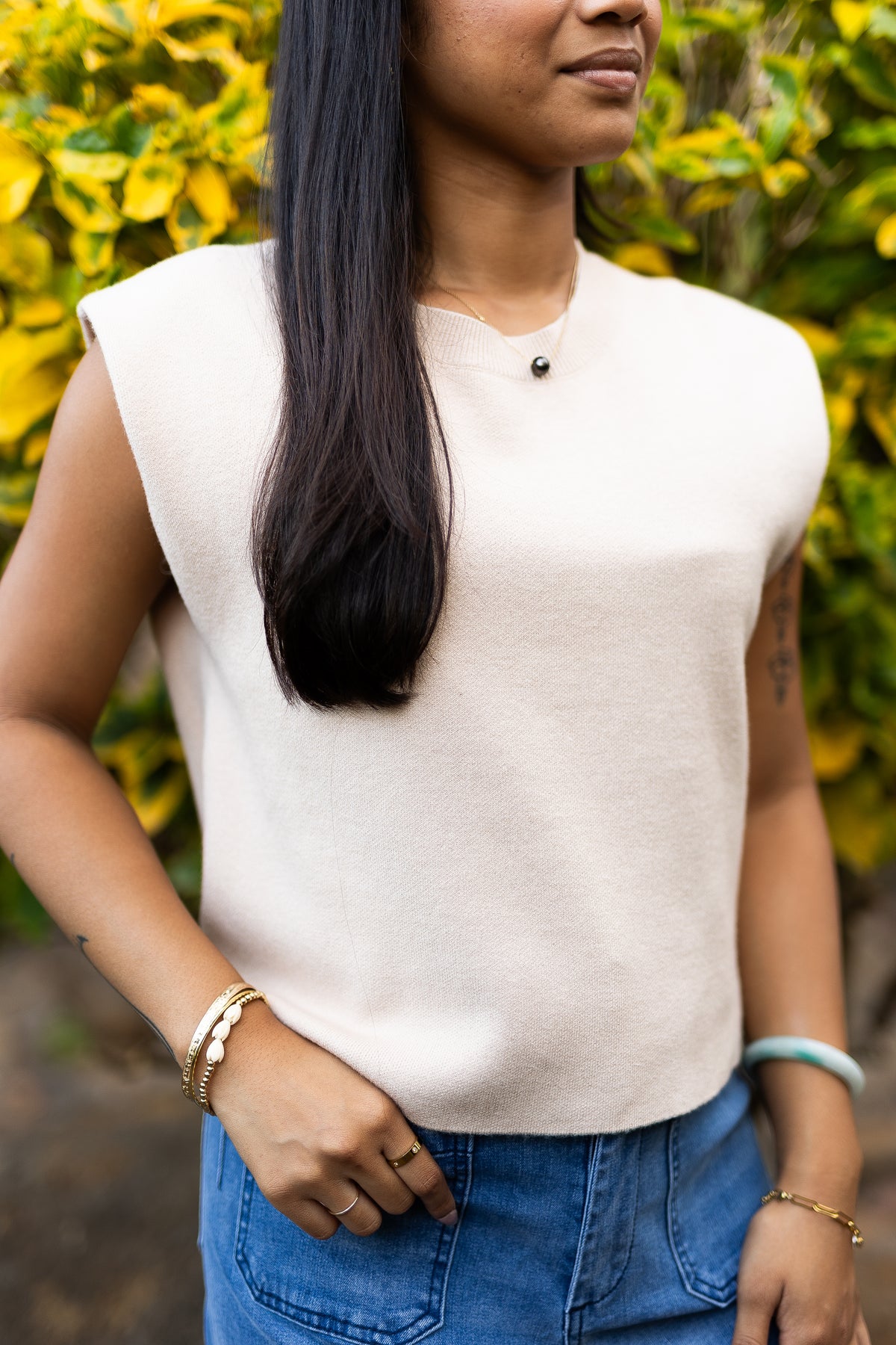 Mandy Cap Sleeve Sweater