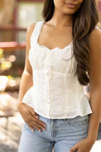 Belle Eyelet Top