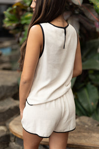 Sundrift Contrast Trim Top