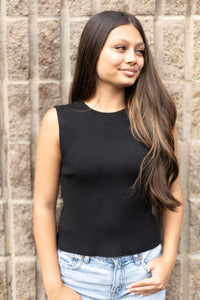 Open Back Knit Tank
