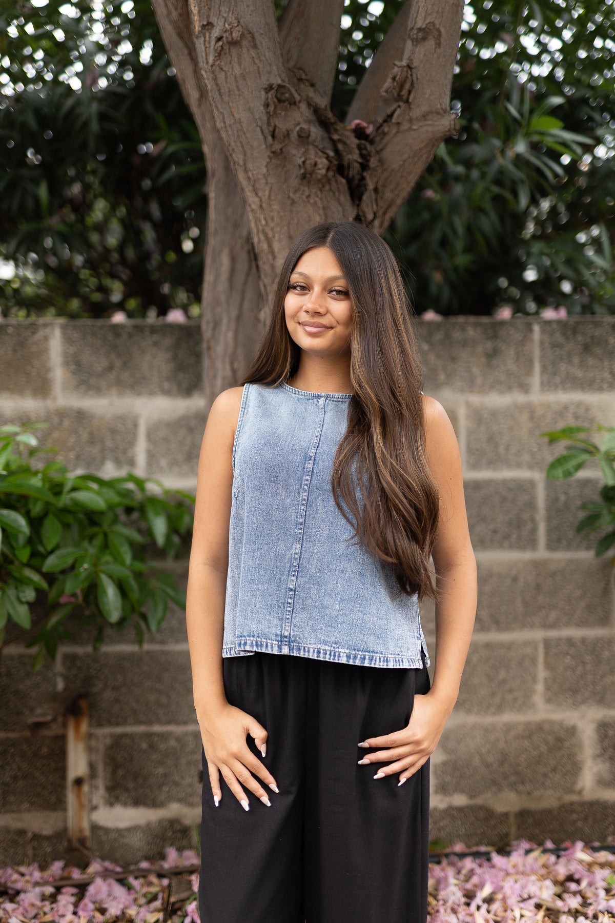 Loren Denim Tank